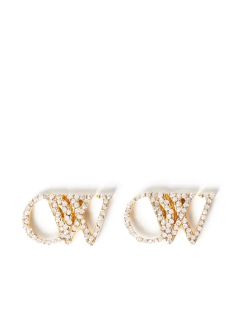 Off-White monogram earrings Gold OWOD299C99MET0017672