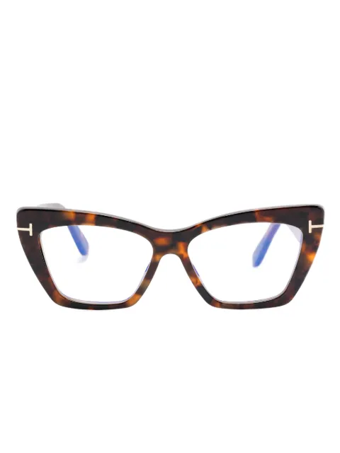 TOM FORD Eyewear cat-eye glasses Brown FT6026B