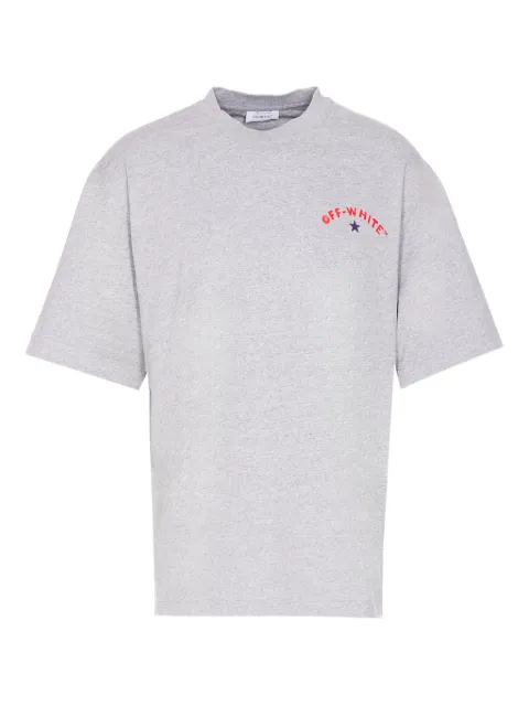 Off-White logo-print T-shirt Grey OMAA120S25JER0080810