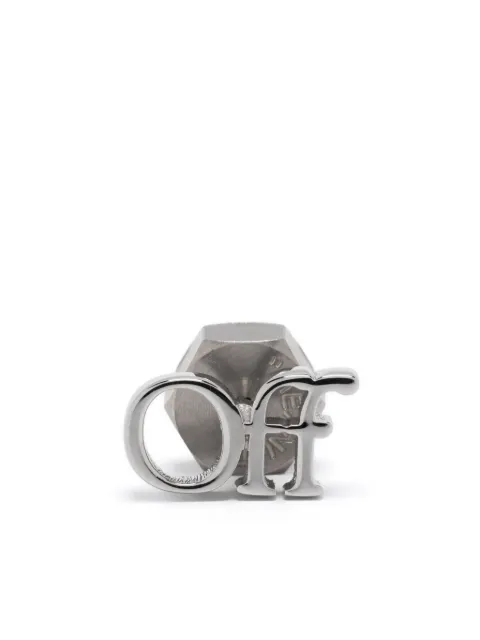 Off-White Logo earring Silver OMOD063C99MET0017200