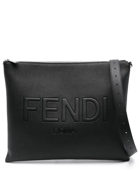 FENDI Fendi After leather shoulder bag Black 7VA604AMAC