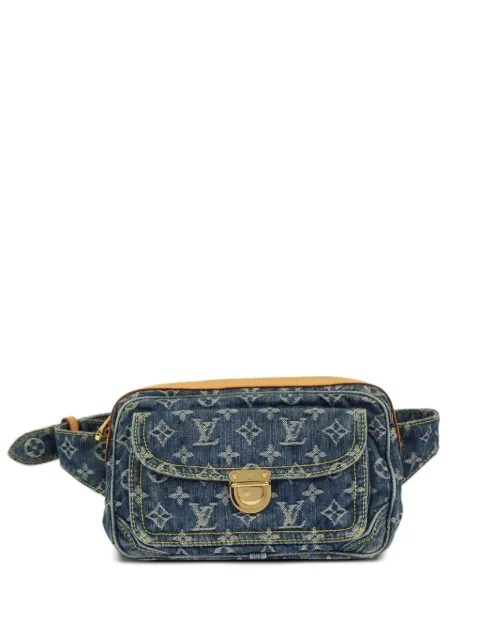 Louis Vuitton Pre-Owned 2007 monogram denim belt bag Blue M95347