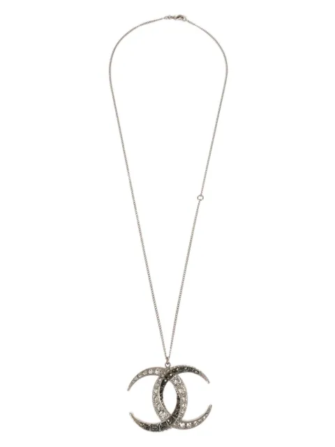 CHANEL Pre-Owned 2016 CC necklace Silver NCB16C