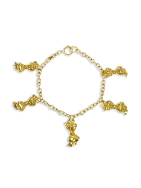 CHANEL Pre-Owned 1990-2000s bow necklace Gold NC164056