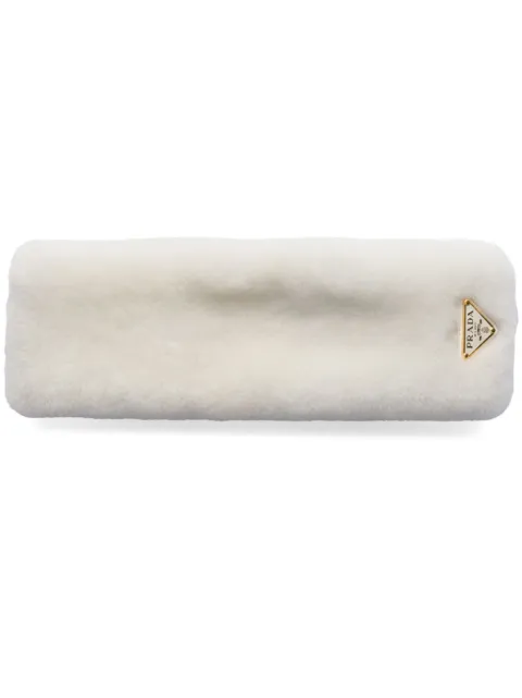 Prada shearling headband White 1IH0312EC9