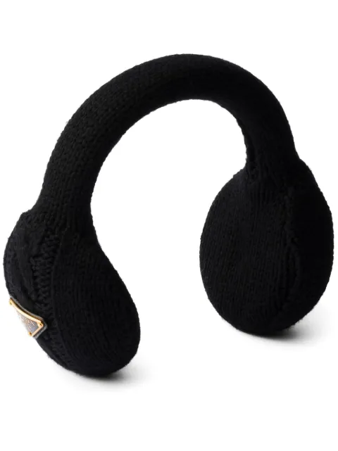 Prada wool earmuffs Black 1HP6052CNW