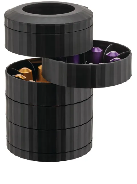 Alessi Plisse capsule dispenser Black MDL19B