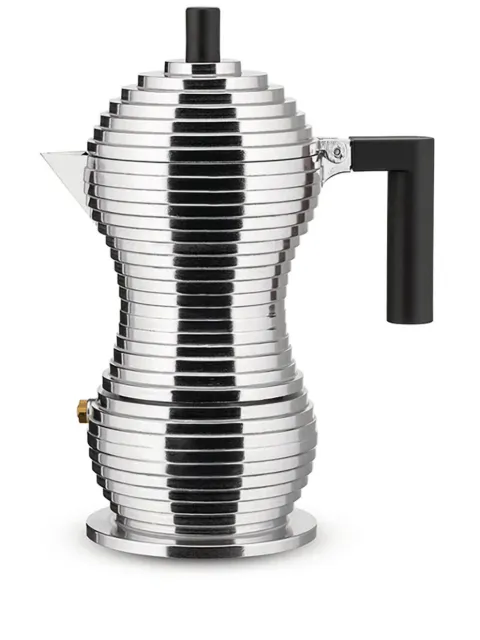 Alessi Pulcina espresso coffee maker (16.5 cm x 7.2 cm) Black MDL026BFM