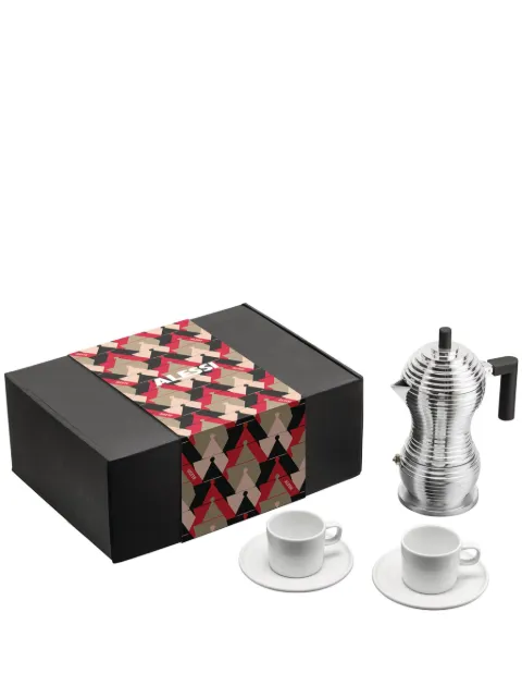 Alessi coffee gift set Silver MDL02BSET
