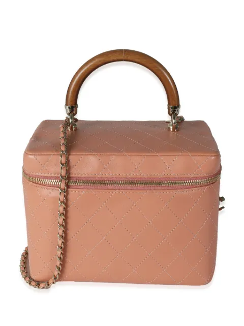 CHANEL Pre-Owned 2018-2019 Knock On Wood Vanity handbag Pink 141028