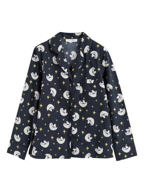 Chinti & Parker graphic-print pyjama shirt Black NAW2401