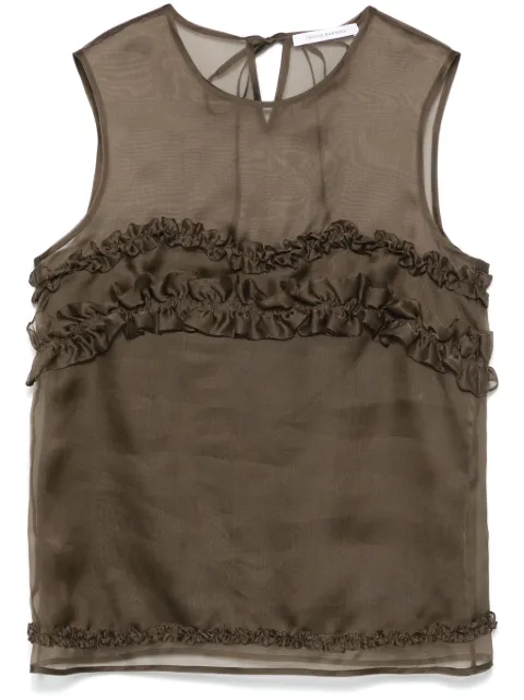 Cecilie Bahnsen Orietta blouse Brown 324RTW11021ORIETTATOP