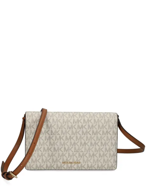 Michael Michael Kors monogram-logo crossbody bag Neutrals 32T4GJ6C6B