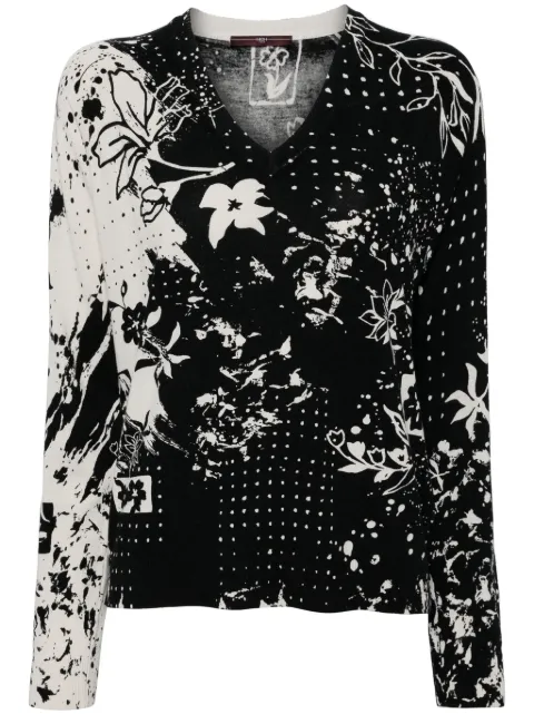 High Lucky Dip floral print jumper Black S5129790X16A