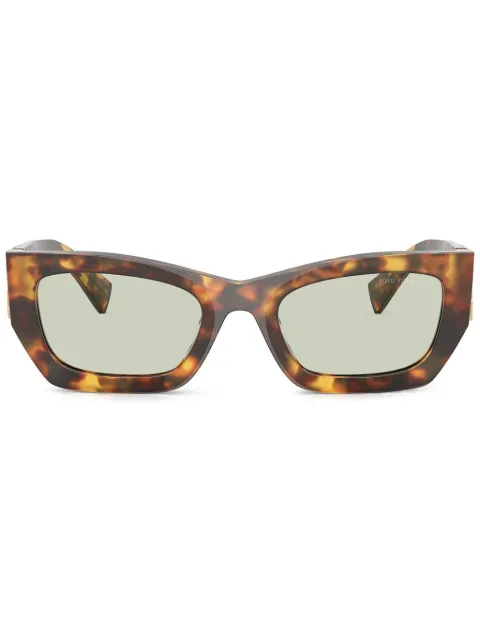 Miu Miu Eyewear logo-lettering sunglasses Brown MU09WS5314L50O