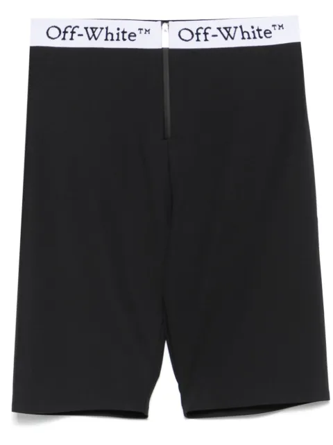 Off-White logo-waistband shorts Black OWVH029F24JER0011010