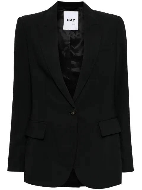 Day Birger Et Mikkelsen gabardine single breasted blazer Black DAY100119A