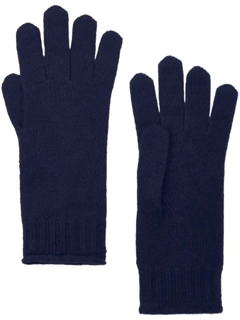 Chinti & Parker knitted gloves Blue AAW2410NAVY