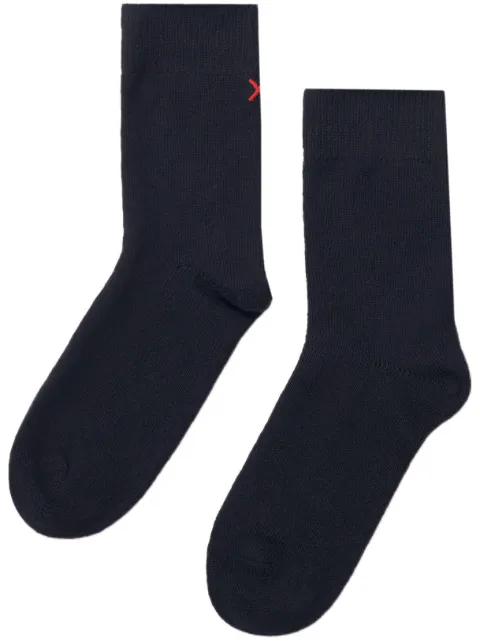 Chinti & Parker decorative-stitching socks Blue AAW2413NAVY