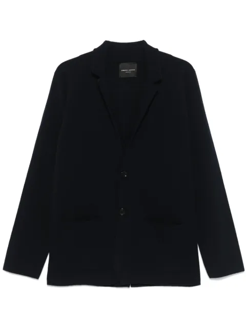 Roberto Collina knitted blazer Blue RA36011