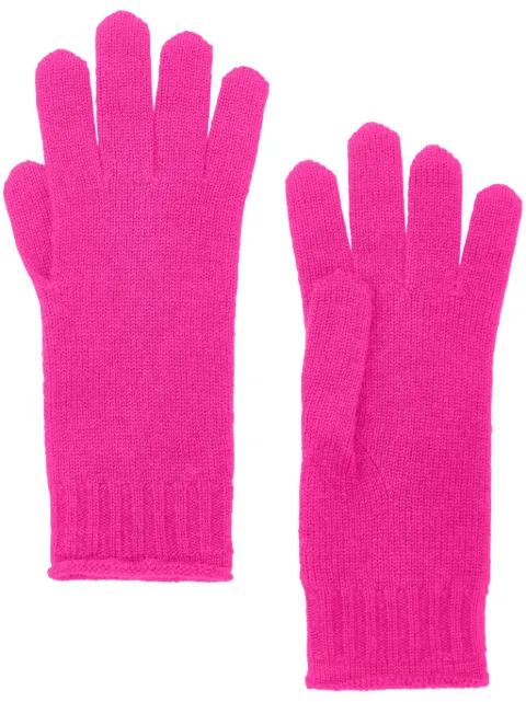 Chinti & Parker knitted gloves Pink AAW2410HOTPINK