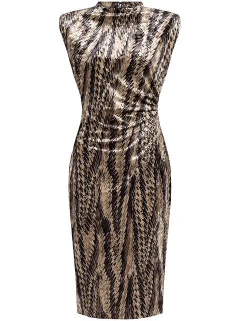 DVF Diane von Furstenberg abstract-pattern midi dress Black DVFDS3S003