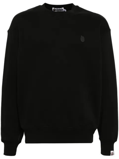 A BATHING APE® logo-patch sweatshirt Black 001SWK801308M