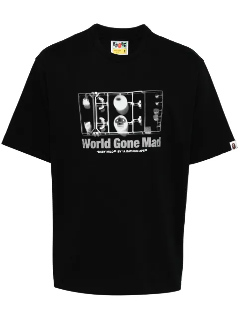 A BATHING APE® graphic-print T-shirt Black 002TEK801304M