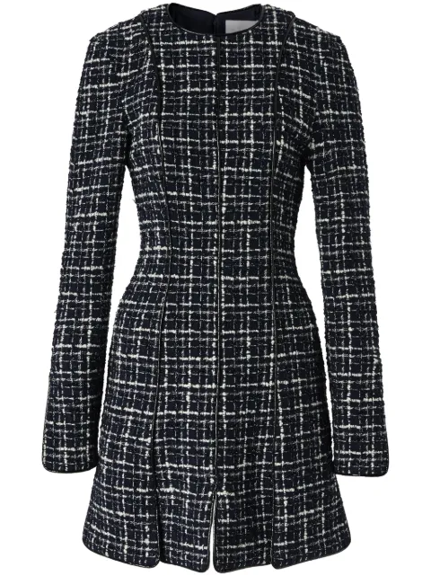 Genny plaid tweed mini dress Black 77AAO402N0418