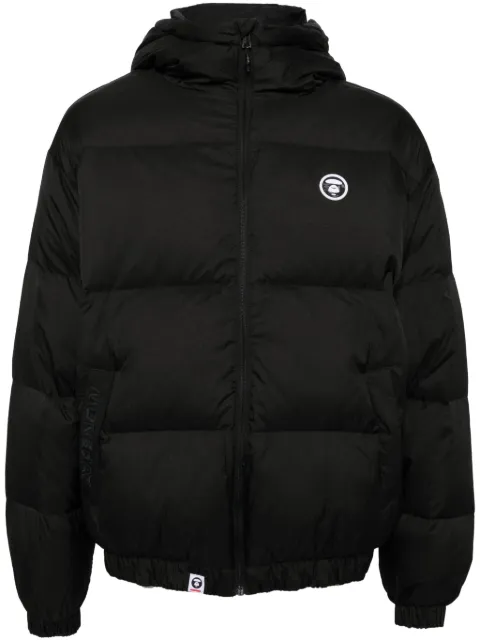 AAPE BY *A BATHING APE® logo-appliqué padded jacket Black ADN7654XXN