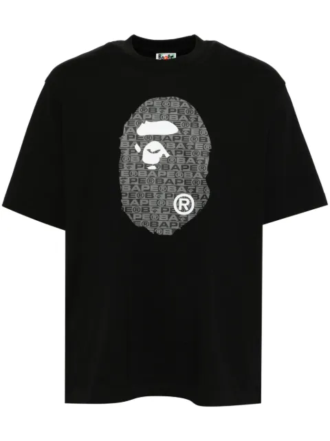 A BATHING APE® logo-print T-shirt Black 001TEK801322M