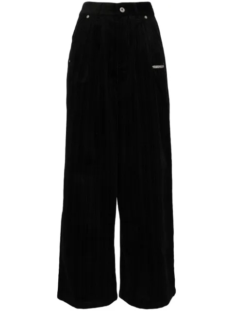 Musium Div. corduroy straight trousers Black MMUPTW00622X