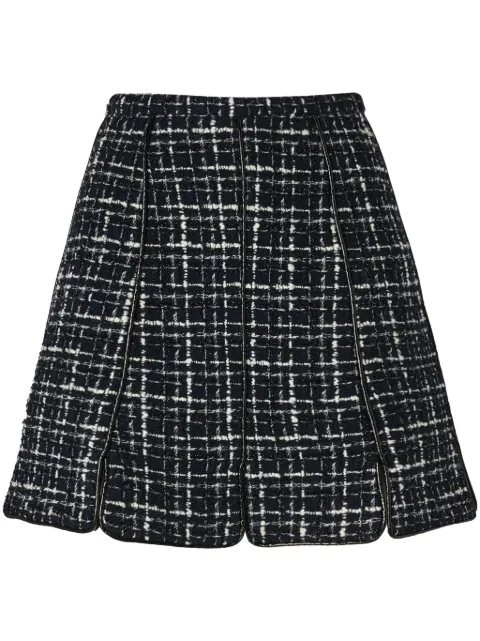 Genny tweed panelled mini skirt Black 77AAE301N0418