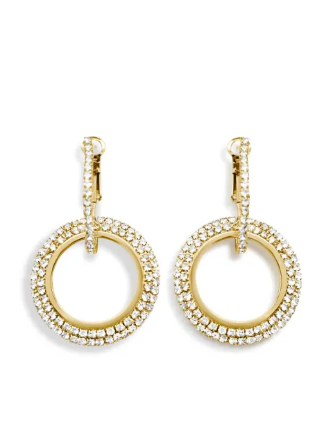 HZMER JEWELLERY rhinestone-embellished earrings Gold NCCSEG1710