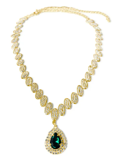 HZMER JEWELLERY teardrop-pendant necklace Gold NCCSENG1702