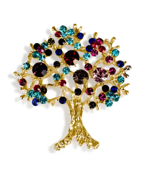 HZMER JEWELLERY Tree of Life brooch Gold NCMTBG1704