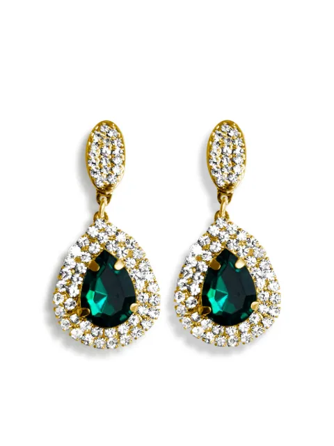 HZMER JEWELLERY rhinestone-embellished earrings Gold NCCSEEG1703
