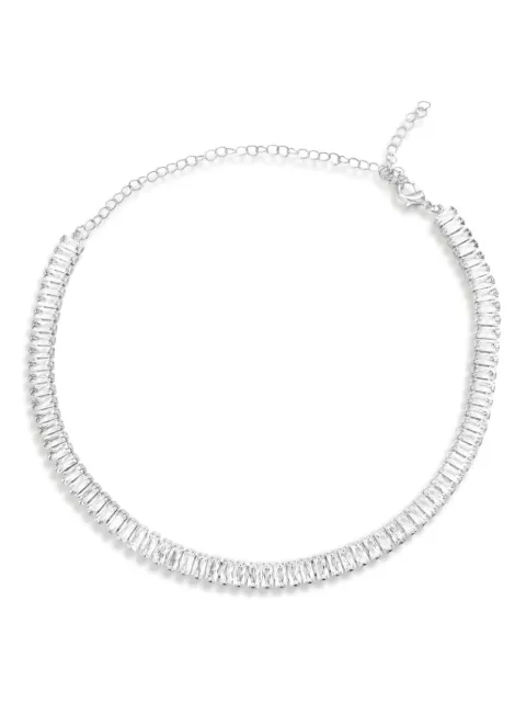 HZMER JEWELLERY crystal-embellished necklace Silver NCCBDCNS1706