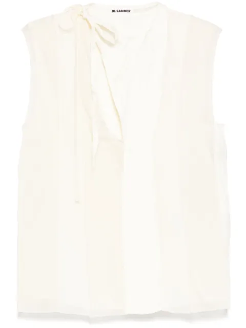 Jil Sander panelled tank top White J03NC0275J20231