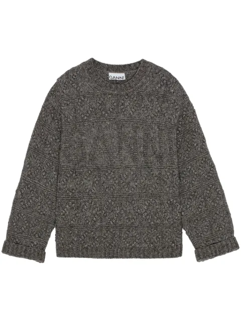 GANNI Bubble jumper Grey K2338