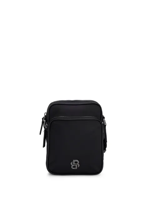 BOSS twill reporter bag with adjustable logo strap Black 50523462