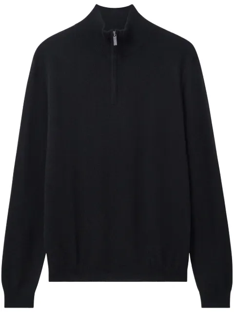 Pringle of Scotland zip-up cashmere jumper Black PMJ804