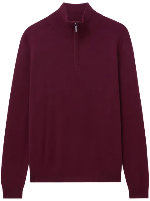 Pringle of Scotland zip-up cashmere jumper Red PMJ804