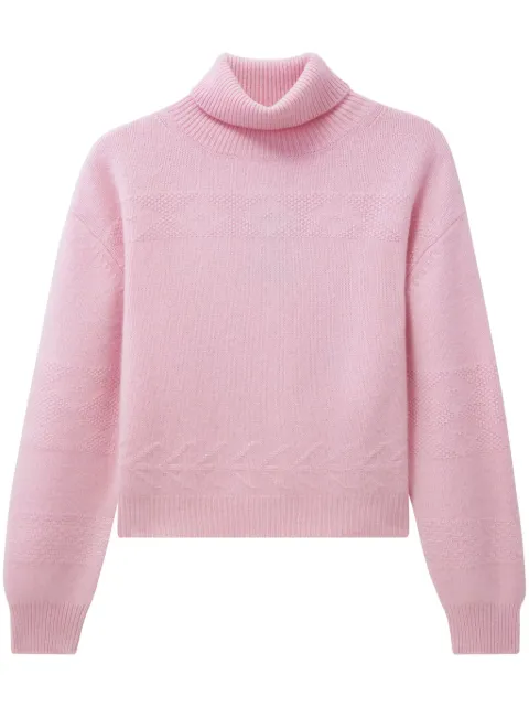 Pringle of Scotland turtleneck cashmere sweater Pink PWH808