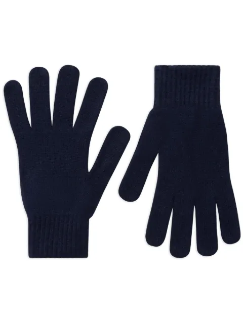 Pringle of Scotland Classic cashmere gloves Blue PAF494