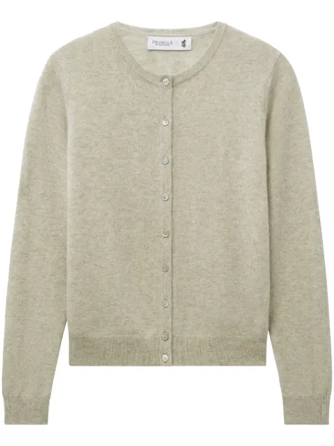 Pringle of Scotland round-neck cashmere cardigan Neutrals PWD629