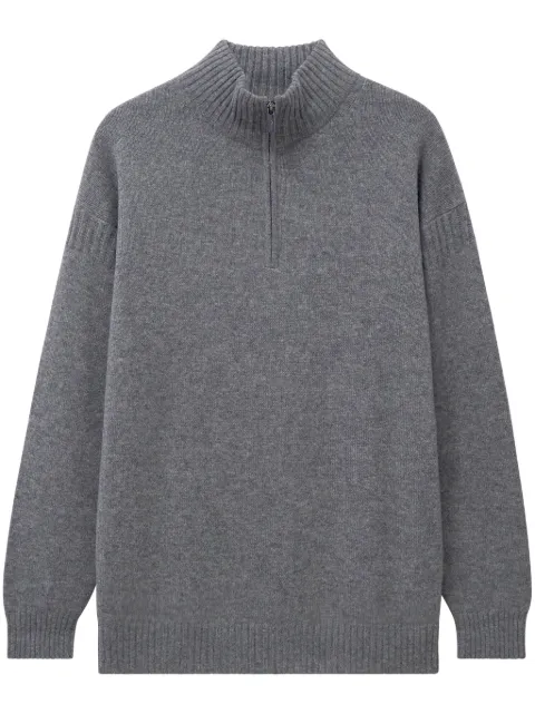Pringle of Scotland zip cashmere jumper Grey PMJ732