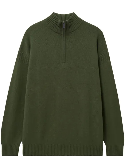 Pringle of Scotland zip cashmere jumper Green PMJ732