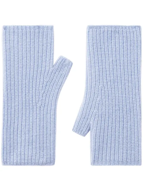 Pringle of Scotland cashmere gloves Blue PAE707