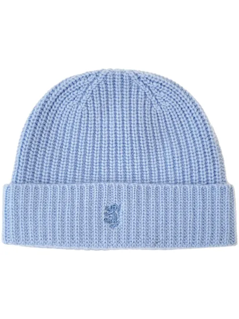 Pringle of Scotland ribbed cashmere beanie Blue PAZ142
